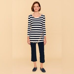 Rafiana Striped Long Sleeve Top
